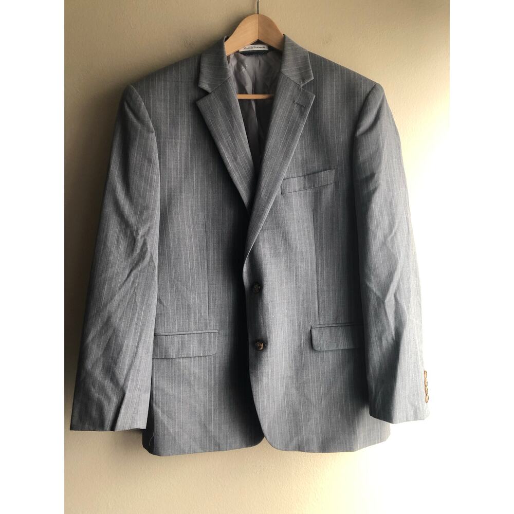 Lauren Ralph Lauren Men Gray Wool Suit Jacket Size 42R - Picture 1 of 14